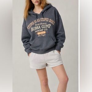 Bubba Gump Shrimp Co. Gray/Orange Hooded Sweatshirt